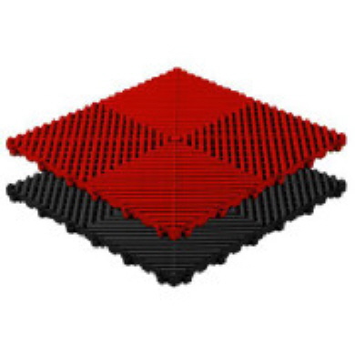 Rip-TEC Bodenfliesen für Zeltboden in schwarz und rot